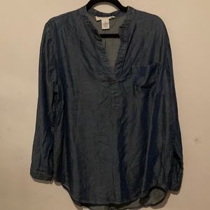 Workshop republic clothing chambray denim shirt size OX new with tag